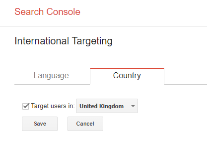 International Targeting Country